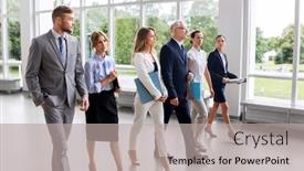  Presentation with building team - Slides having people-work-and-corporate-concept background and a light gray colored foreground