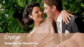  Presentation with peoples - Beautiful PPT theme featuring peoples photos in my portfolio backdrop and a coral colored foreground