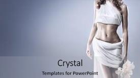  Presentation with woman praying over bible - Cool new presentation with peplo - aphrodite styled young woman backdrop and a light gray colored foreground