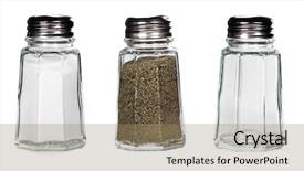  Presentation with pepper - Slides enhanced with pepper and empty classic shaker background and a coral colored foreground