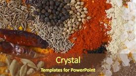  Presentation with curry powder - Cool new PPT layouts with pepper coriander seeds black mustard backdrop and a  colored foreground