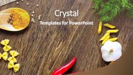  Presentation with chilli - Slide set enhanced with set of empty small transparent bottles made in the ottoman style background and a mint green colored foreground