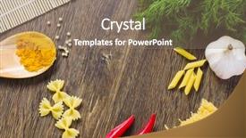  Presentation with chilli - Cool new slides with pepper macaroni herbs and splice backdrop and a  colored foreground