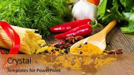  Presentation with macaroni - Audience pleasing slide deck consisting of pepper macaroni herbs and splice backdrop and a  colored foreground