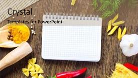  Presentation with chilli - Audience pleasing slide deck consisting of pepper macaroni herbs and splice backdrop and a  colored foreground