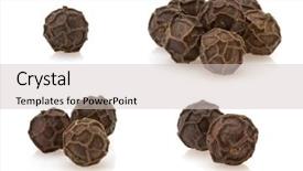  Presentation with pepper - Beautiful PPT theme featuring pepper spices isolated on white backdrop and a  colored foreground