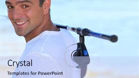  Presentation with shoulder - Colorful theme enhanced with antennas and solar panels on the roof of a house note visible grain at 100 best at smaller sizes backdrop and a ocean colored foreground