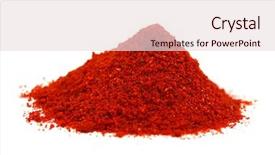  Presentation with pepper - Audience pleasing slides consisting of red chilly powder - pepper backdrop and a lemonade colored foreground