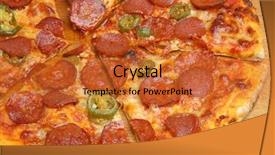  Presentation with chilli - Colorful slide set enhanced with bouquet with pink rose backdrop and a teal colored foreground