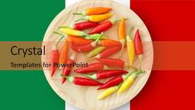  Presentation with mexico flag - Cool new slides with peppers plate with mexico flag backdrop and a red colored foreground