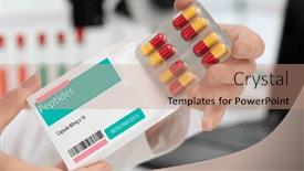  Presentation with peptides - PPT theme featuring peptides-amino-acids-that-stimulate background and a coral colored foreground