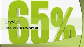  Presentation with percent - Amazing slide deck having percent off discount 3d illustration backdrop and a  colored foreground