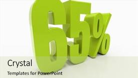  Presentation with percent - Presentation design featuring percent off discount 3d illustration background and a  colored foreground
