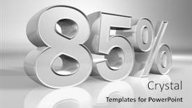 Presentation with percentage - Audience pleasing PPT theme consisting of megasale - percentage - 85 discounts backdrop and a light gray colored foreground