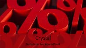  Presentation with percentage - Beautiful slides featuring percentage background backdrop and a crimson colored foreground