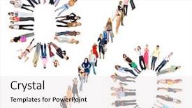  Presentation with percentage - Amazing PPT layouts having percentage of discount backdrop and a white colored foreground