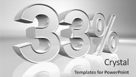  Presentation with percentage - Presentation design with percentage - thirty three percent background and a light gray colored foreground