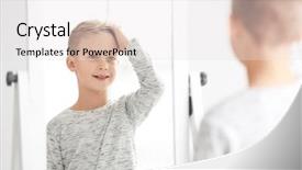  Presentation with perception - Slides featuring perception de soi - cute little boy looking background and a white colored foreground