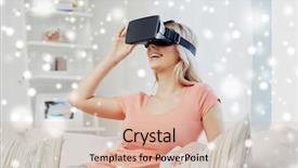  Presentation with augmented reality - Cool new theme with perception de soi - technology augmented reality cyberspace entertainment backdrop and a  colored foreground