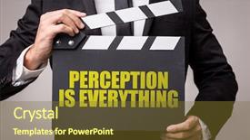  Presentation with everything - Slide set featuring perception is everything background and a tawny brown colored foreground