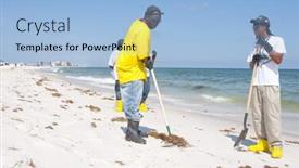  Presentation with oil spill - 