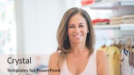  Presentation with beautiful hispanic woman - Slides having perfec asisttant - beautiful middle age hispanic woman background and a  colored foreground