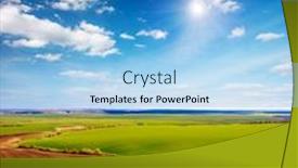  Presentation with agrarian - Slide deck having perfect-aerial-photography-of-green background and a light blue colored foreground