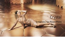  Presentation with perfect - PPT theme featuring perfect beauty over gold background background and a  colored foreground