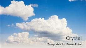  Presentation with climate - Colorful slides enhanced with perfect-blue-sky-background backdrop and a lemonade colored foreground