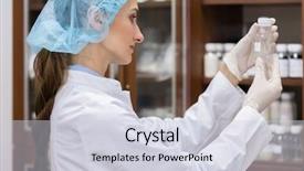  Presentation with laboratory chemical - Theme consisting of perfect chemical substance during experimental background and a lemonade colored foreground