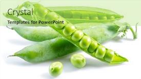  Presentation with peas - Slides featuring perfect-green-peas-in-pod background and a  colored foreground