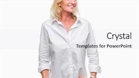  Presentation with natural - Beautiful theme featuring perfect job - middle age blonde business woman backdrop and a  colored foreground
