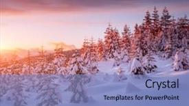  Presentation with tale - Colorful slide set enhanced with perfect morning moment in fairy backdrop and a  colored foreground