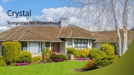  Presentation with north america world women - Amazing slide set having perfect neighborhood houses in suburb backdrop and a  colored foreground