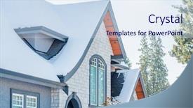  Presentation with luxury house - Beautiful theme featuring perfect neighbourhood houses in suburb backdrop and a  colored foreground