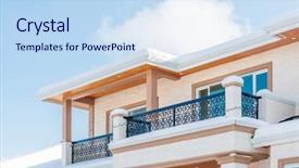  Presentation with luxury house - Cool new theme with perfect neighbourhood houses in suburb backdrop and a  colored foreground