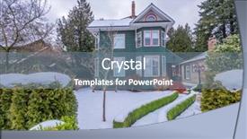  Presentation with north america - Presentation design consisting of perfect neighbourhood houses in suburb background and a  colored foreground