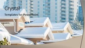  Presentation with north america - Amazing slide set having perfect neighbourhood houses in suburb backdrop and a  colored foreground