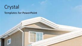  Presentation with luxury house - Cool new theme with perfect neighbourhood houses in suburb backdrop and a light blue colored foreground