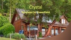  Presentation with north america - Amazing presentation design having perfect-neighbourhood-houses-in-suburb backdrop and a tawny brown colored foreground