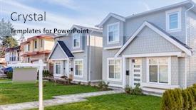  Presentation with north america - PPT layouts consisting of perfect-neighbourhood-houses-in-suburb background and a light blue colored foreground