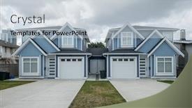  Presentation with north america - Cool new PPT layouts with perfect-neighbourhood-houses-in-suburb backdrop and a lemonade colored foreground