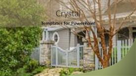  Presentation with north america - PPT layouts featuring perfect-neighbourhood-houses-in-suburb background and a coral colored foreground