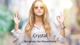  Presentation with meditation - Amazing theme having perfect peace - young beautiful blonde woman wearing backdrop and a soft green colored foreground