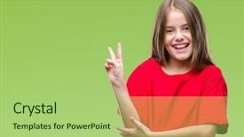  Presentation with beautiful midnight sun over - Amazing presentation design having perfect peace - young beautiful girl over isolated backdrop and a mint green colored foreground