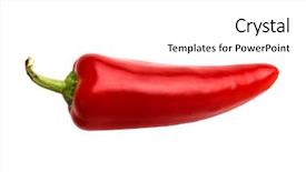  Presentation with red black and white - Theme featuring perfect red chili pepper isolated background and a white colored foreground