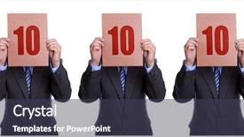  Presentation with perfect - PPT theme featuring perfect score from a panel background and a tawny brown colored foreground