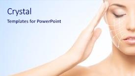  Presentation with skin surgery - Colorful slide deck enhanced with perfect skin and arrow backdrop and a sky blue colored foreground