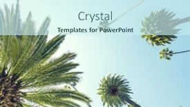  Presentation with tall - PPT theme featuring perfect-summer-day-in-california background and a cool aqua colored foreground