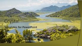  Presentation with earth day - Presentation with perfect-summer-scene background and a yellow colored foreground